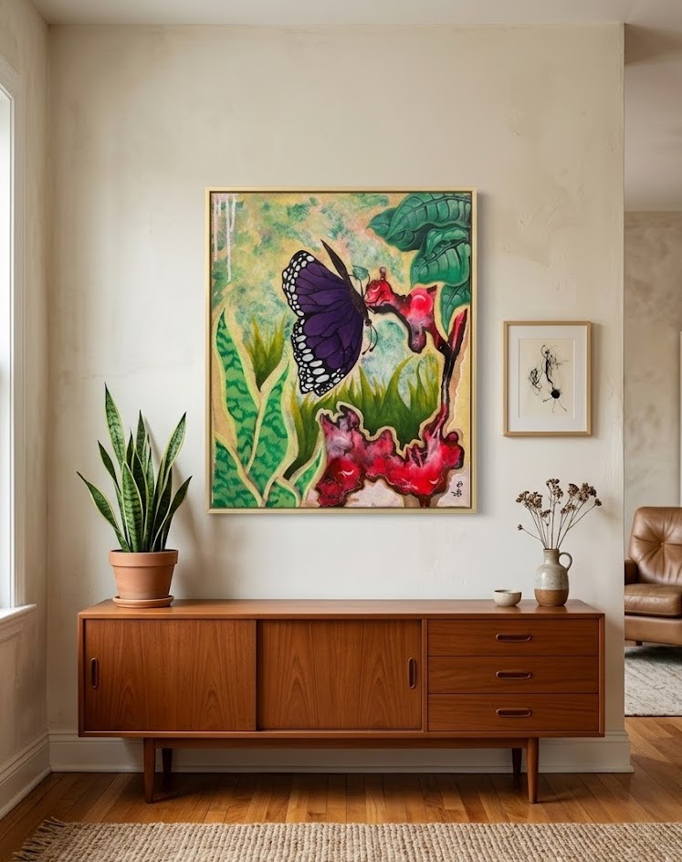 Reconquer Kijana Lumina Kianga Kipepeo Art — handcrafted African furniture by FashonistarGallery in Kenya