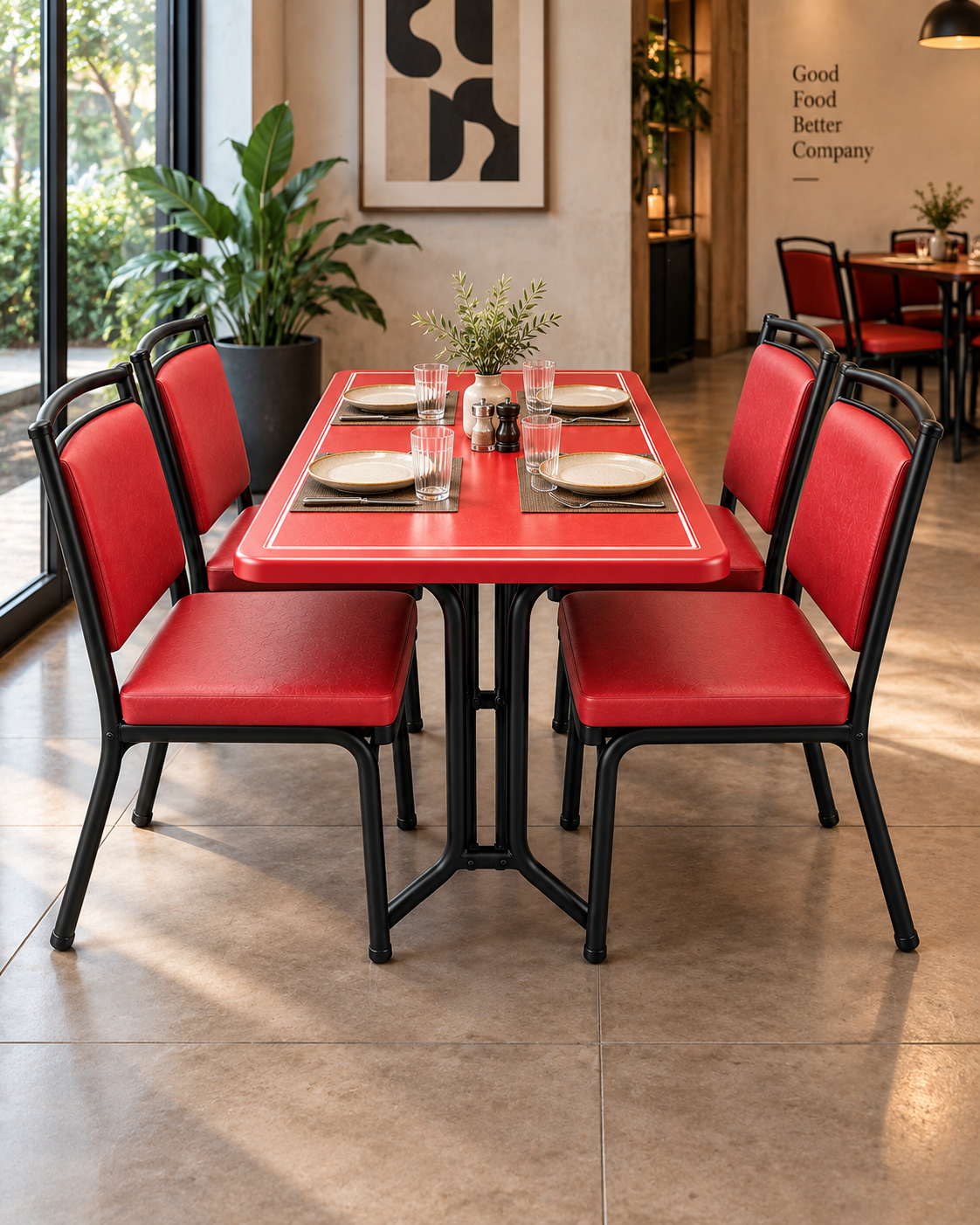 Sokoni  Table — handcrafted African furniture by Eve's Fabricators  in Kenya
