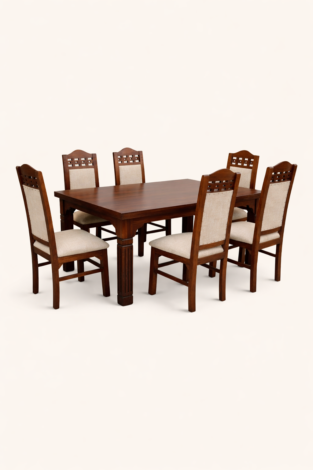 Jua Mahogany Dining Set — handcrafted African furniture by Promising furniture world  in Kenya
