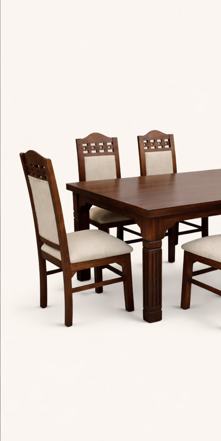 Jua Mahogany Dining Set — handcrafted African furniture by Promising furniture world  in Kenya (view 3)