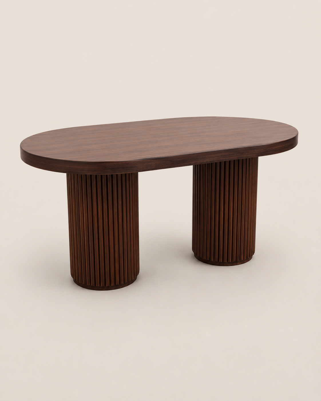Boma Oval Dining Table — handcrafted African furniture by Shelwood Furniture  in Kenya