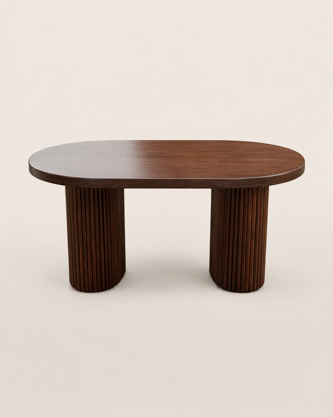 Boma Oval Dining Table — handcrafted African furniture by Shelwood Furniture  in Kenya (view 2)