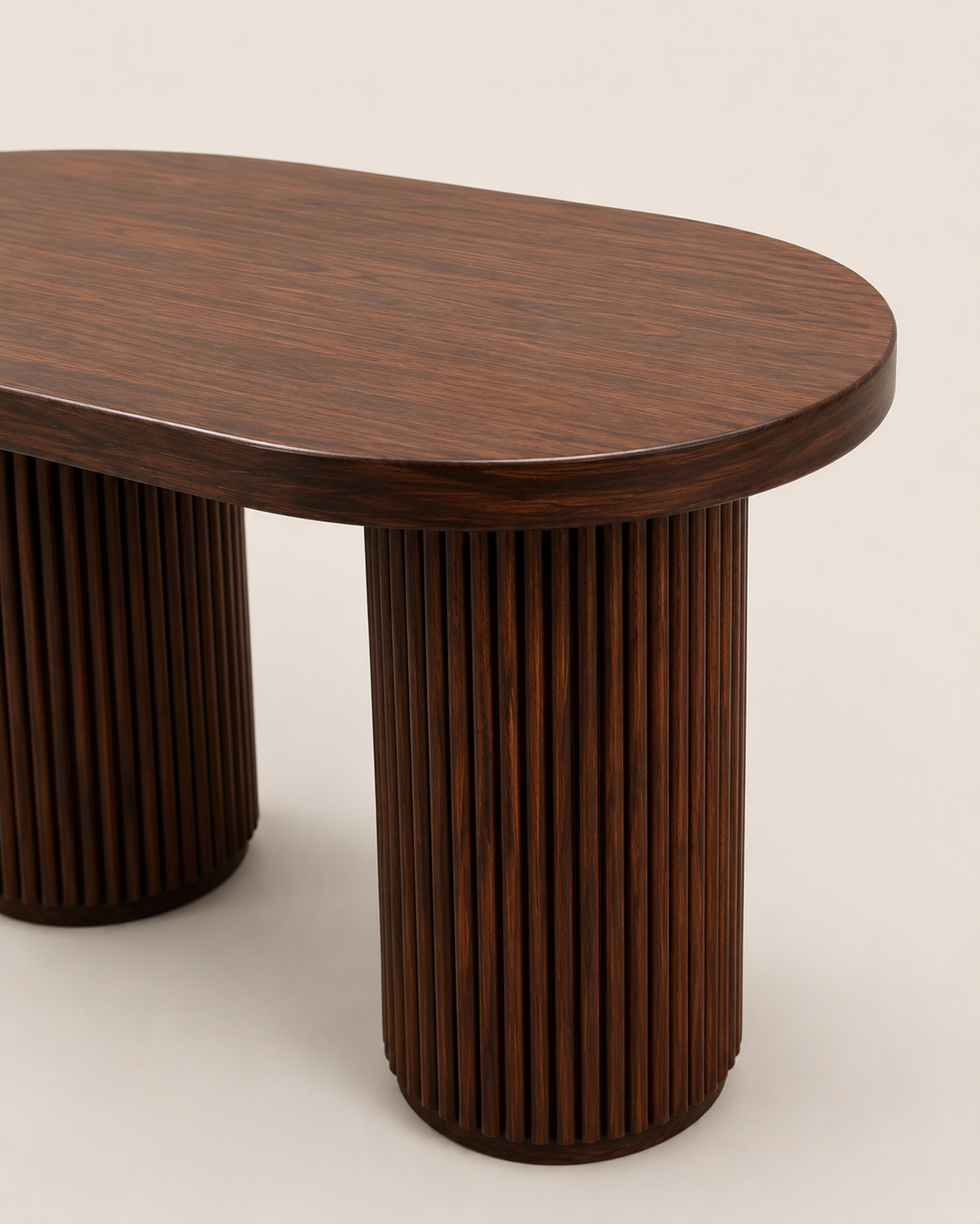 Boma Oval Dining Table — handcrafted African furniture by Shelwood Furniture  in Kenya (view 3)