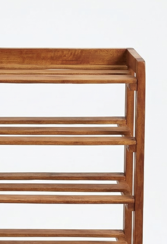 Shoe Rack Kipande — handcrafted African furniture by Akwalu Furniture  in Kenya (view 3)