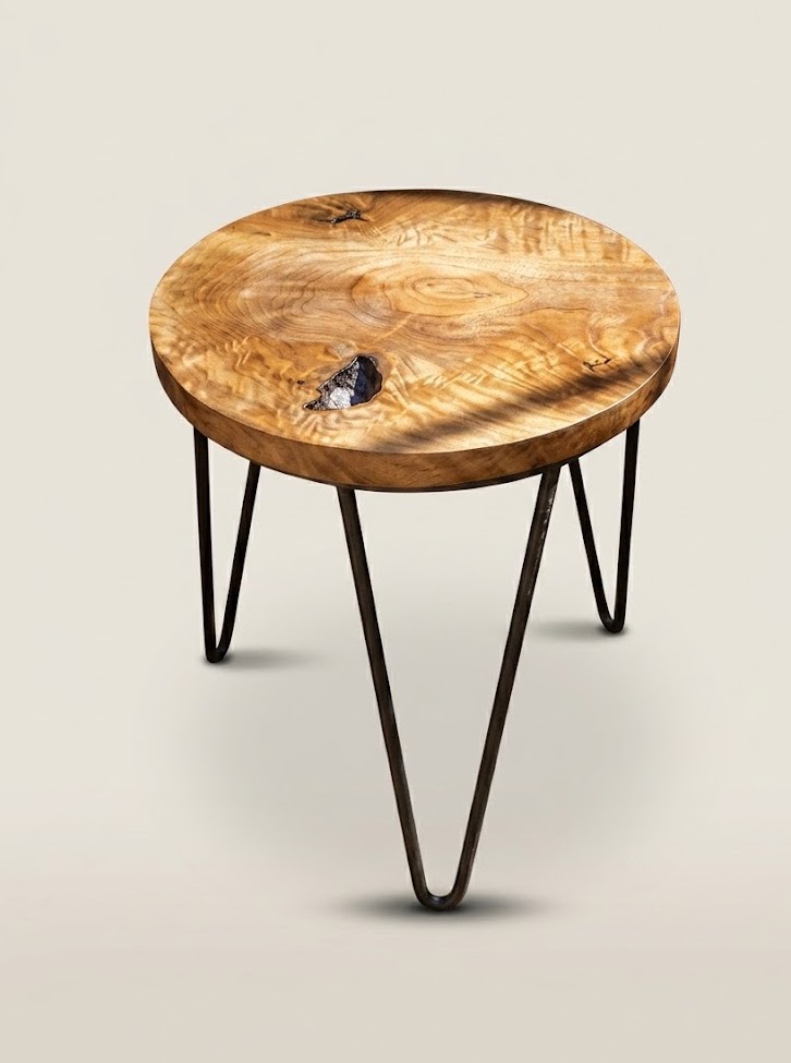 Thayu Mango Wood Side Table — handcrafted African furniture by Neim furniture  in Kenya (view 3)