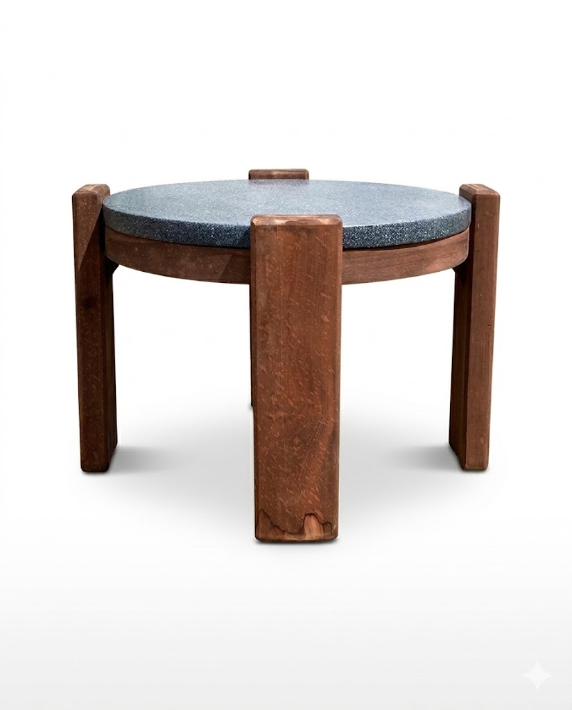 Songoa Side Table — handcrafted African furniture by Global interia furniture in Kenya (view 2)