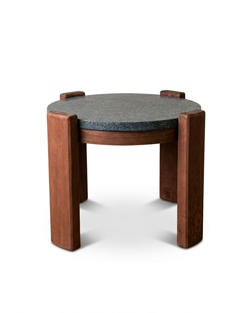 Songoa Side Table — handcrafted African furniture by Global interia furniture in Kenya