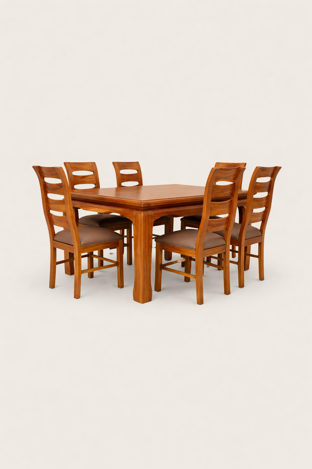 Mila Mahogany Dining Set — handcrafted African furniture by Promising furniture world  in Kenya