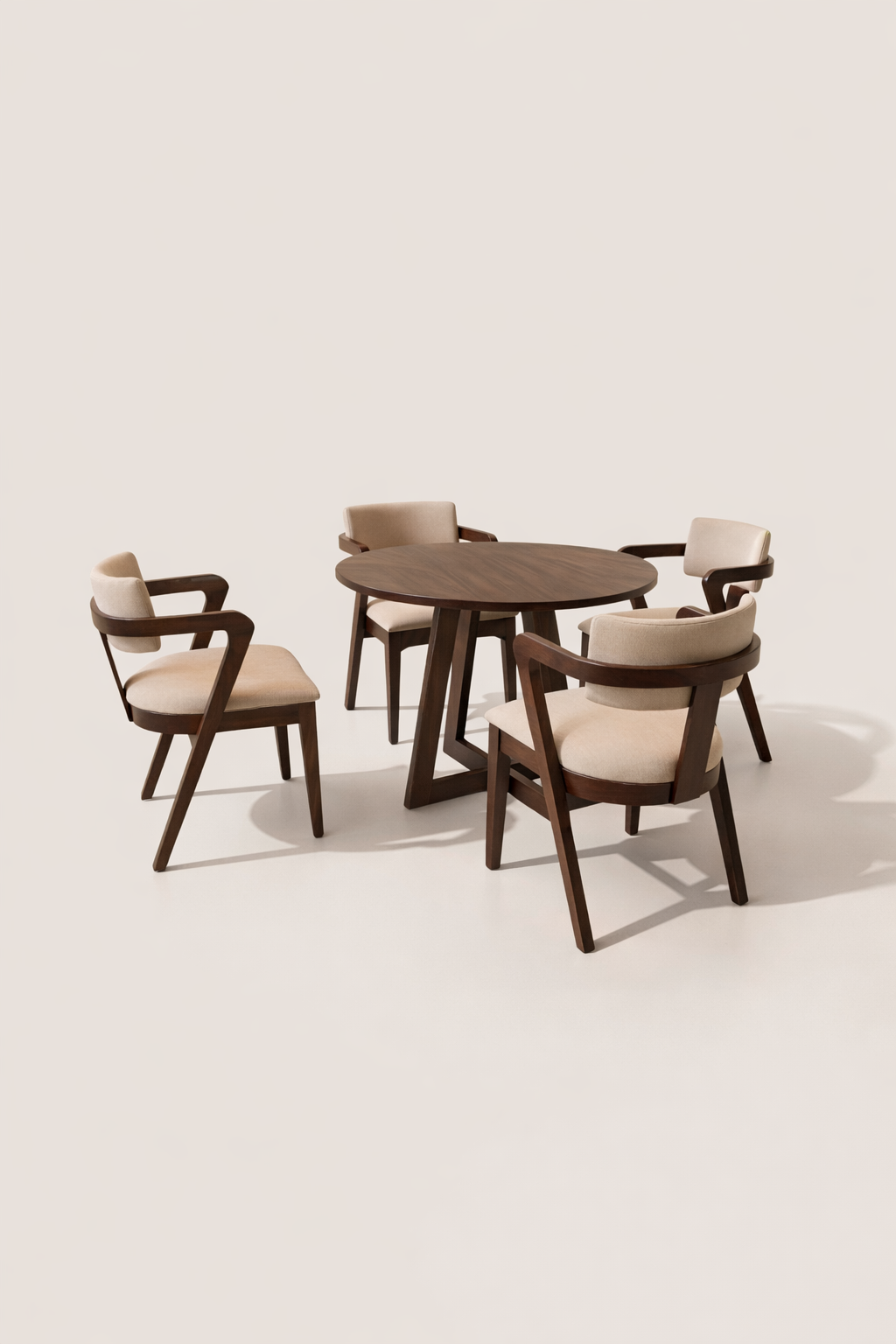Hadhi Mahogany Dining Table — handcrafted African furniture by Classic Furniture in Kenya