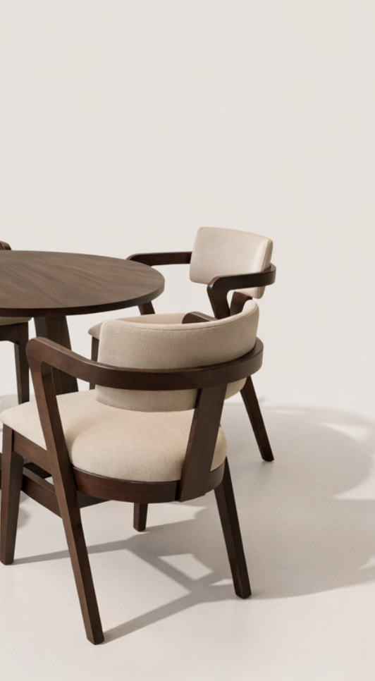 Hadhi Mahogany Dining Table — handcrafted African furniture by Classic Furniture in Kenya (view 3)