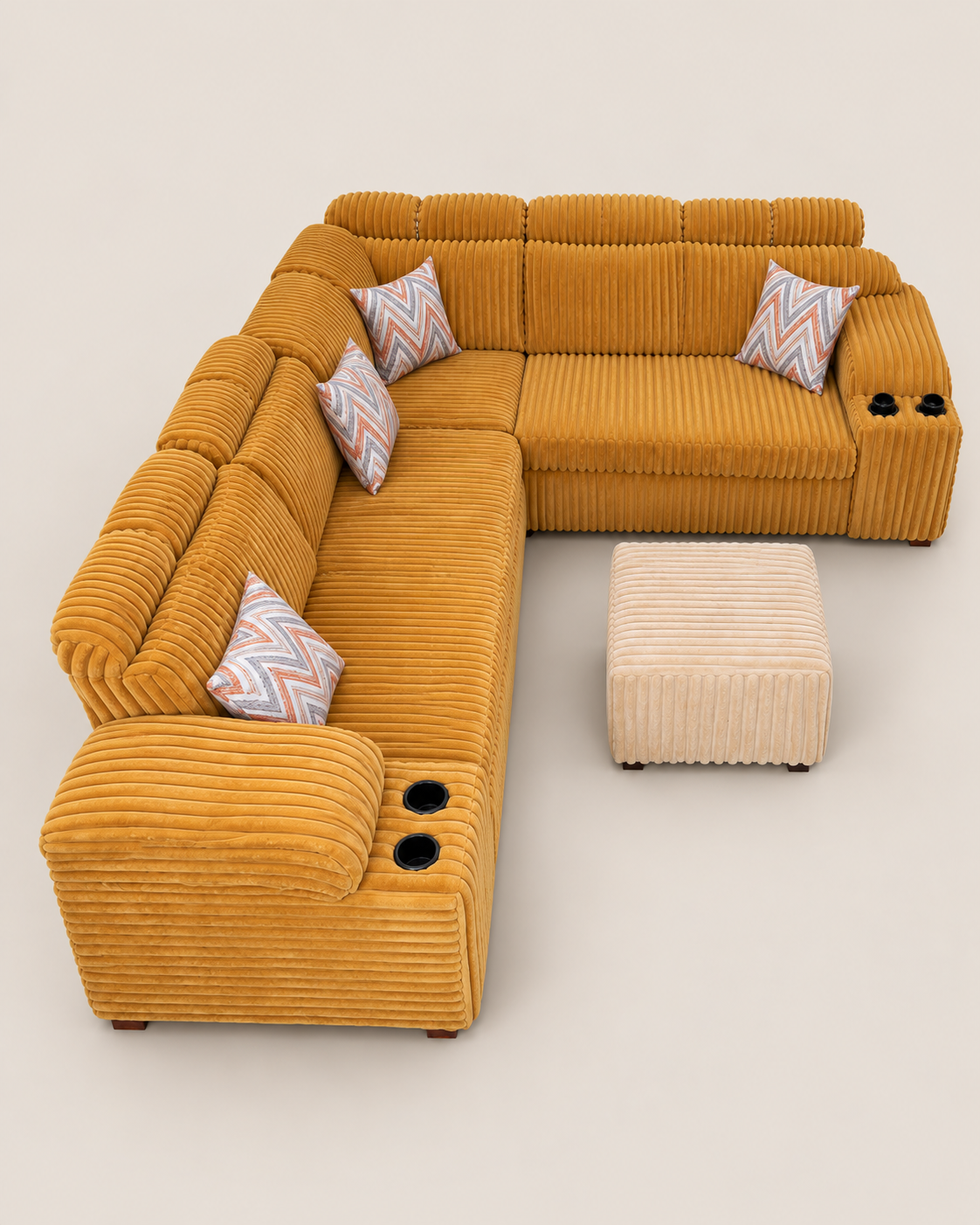 Chelani Sectional Sofa — handcrafted African furniture by Veronica furniture  in Kenya (view 2)