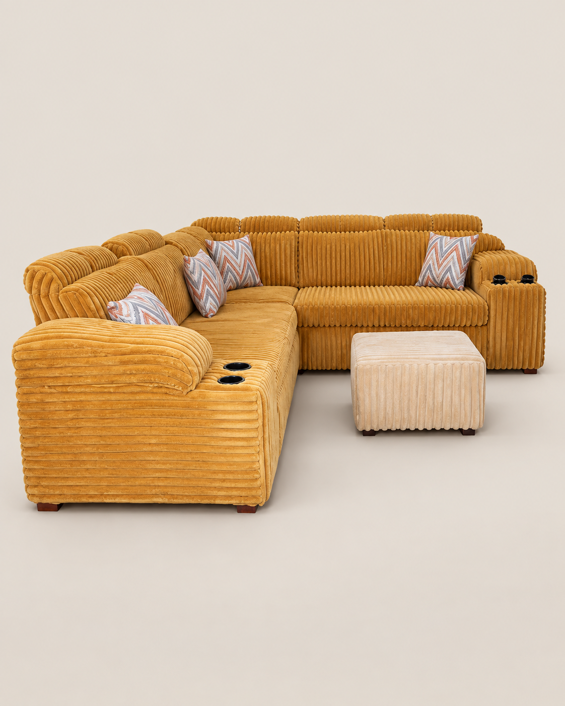 Chelani Sectional Sofa — handcrafted African furniture by Veronica furniture  in Kenya (view 3)