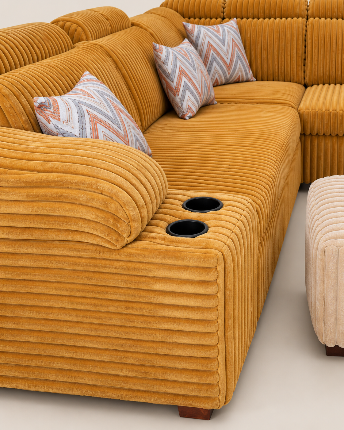 Chelani Sectional Sofa — handcrafted African furniture by Veronica furniture  in Kenya (view 4)