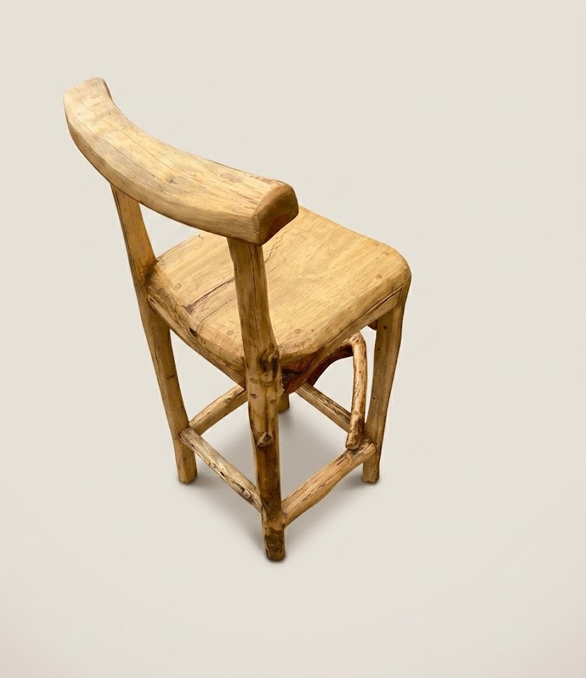 Custom Bar stool Mti Mwitu — handcrafted African furniture by Natural art furniture  in Kenya (view 3)