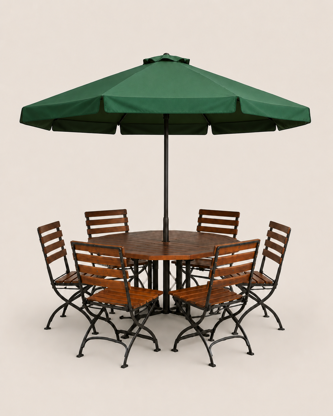 Busara Al Fresco Dining Set — handcrafted African outdoor by Kaimosi metals in Kenya