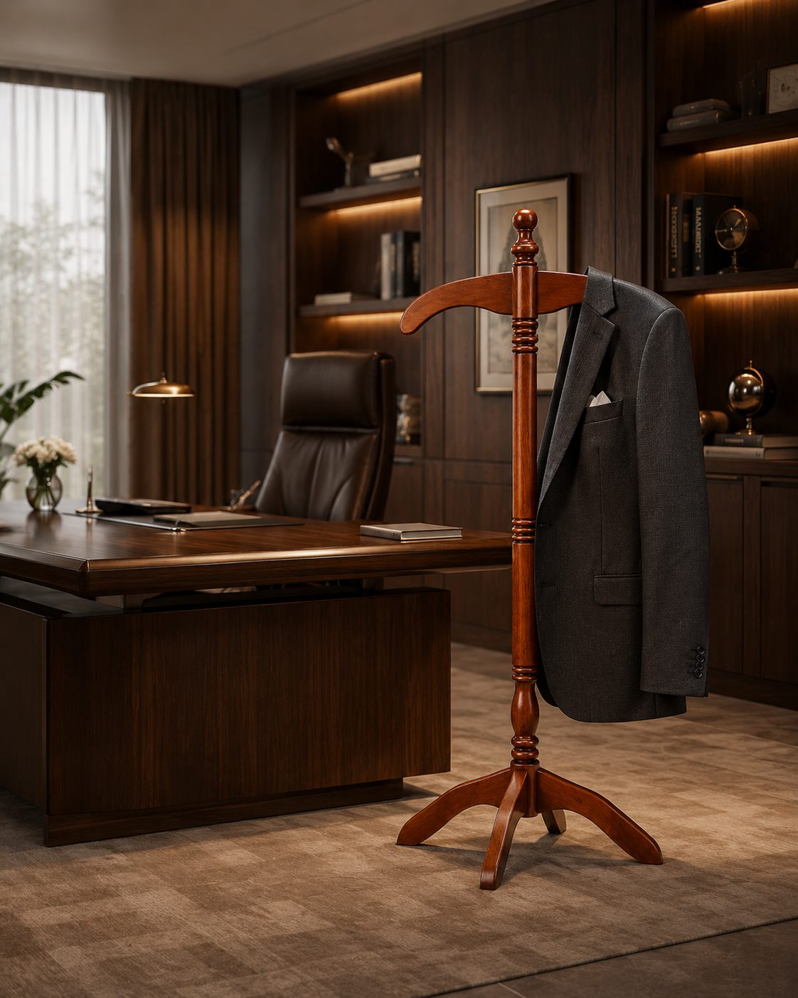 Imara Valet Stand — handcrafted African furniture by 2030 furniture  in Kenya