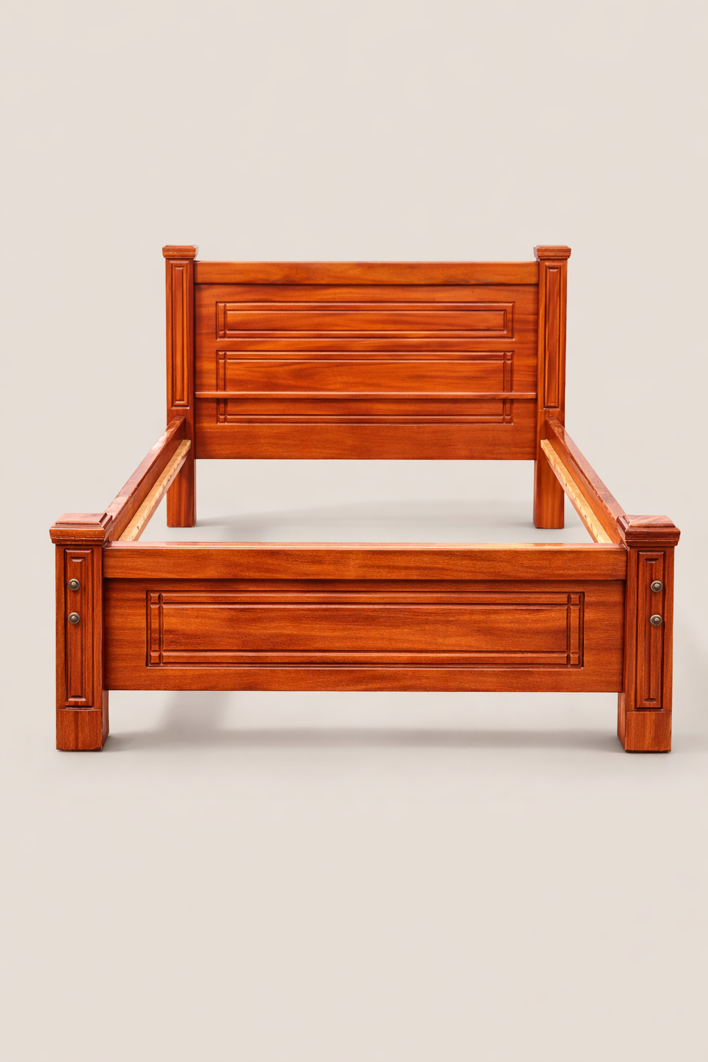 Uthabiti Solid Wood Bed — handcrafted African furniture by Ephraim furniture  in Kenya (view 2)