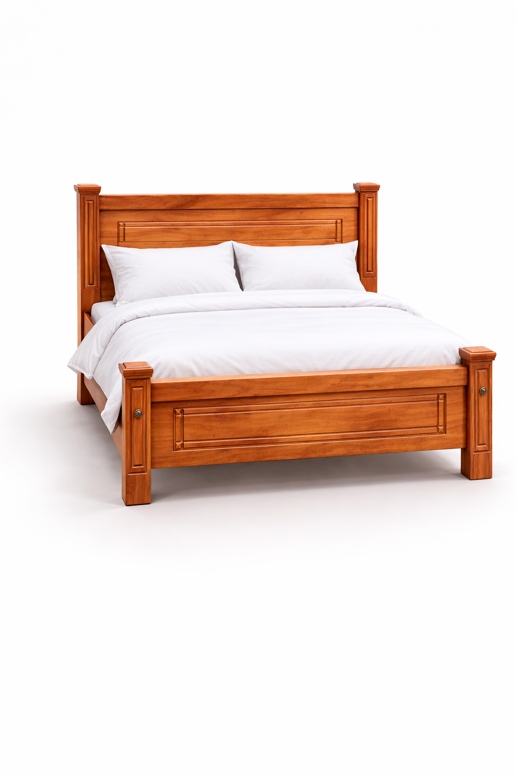 Uthabiti Solid Wood Bed — handcrafted African furniture by Ephraim furniture  in Kenya