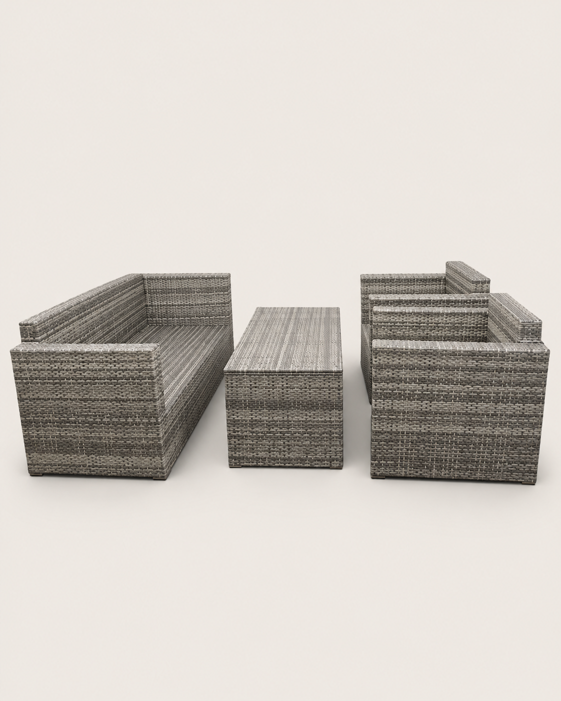 Dau Thamani Rattan Outdoor Lounger Set — handcrafted African outdoor by Tajil furniture  in Kenya