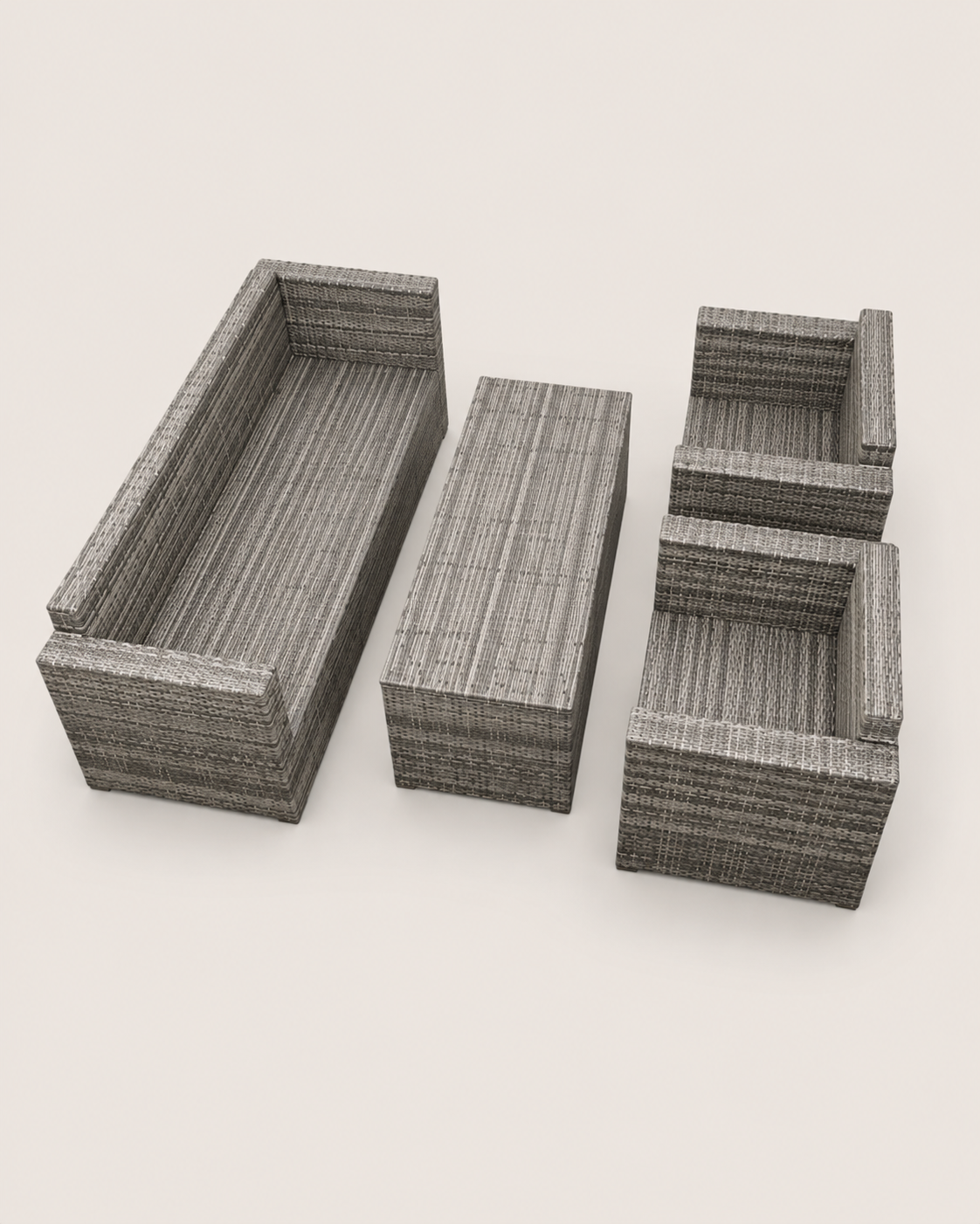 Dau Thamani Rattan Outdoor Lounger Set — handcrafted African outdoor by Tajil furniture  in Kenya (view 2)