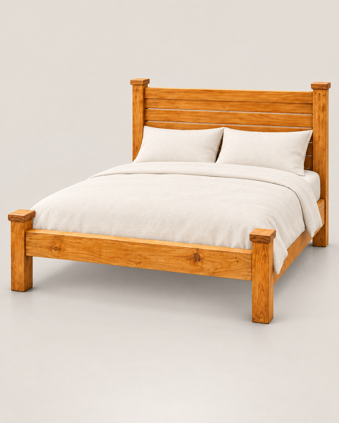 4 by 6 Maranatha Bed Frame — handcrafted African furniture by Mwenge furniture  in Kenya (view 2)