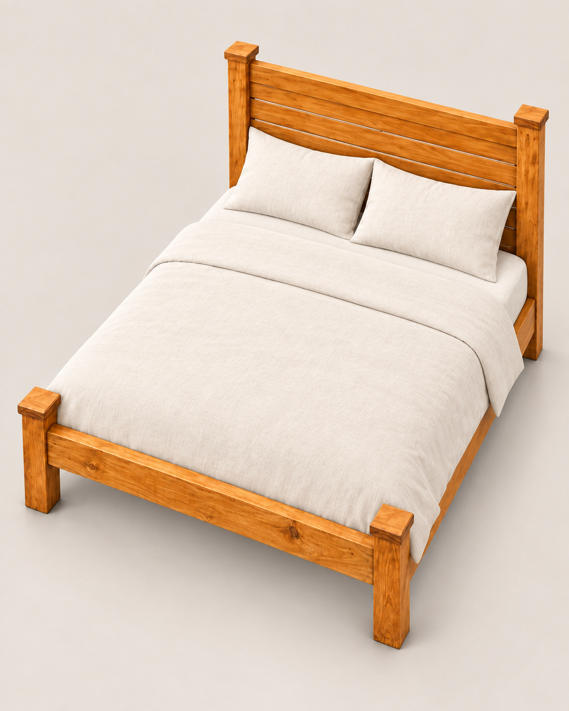4 by 6 Maranatha Bed Frame — handcrafted African furniture by Mwenge furniture  in Kenya (view 3)