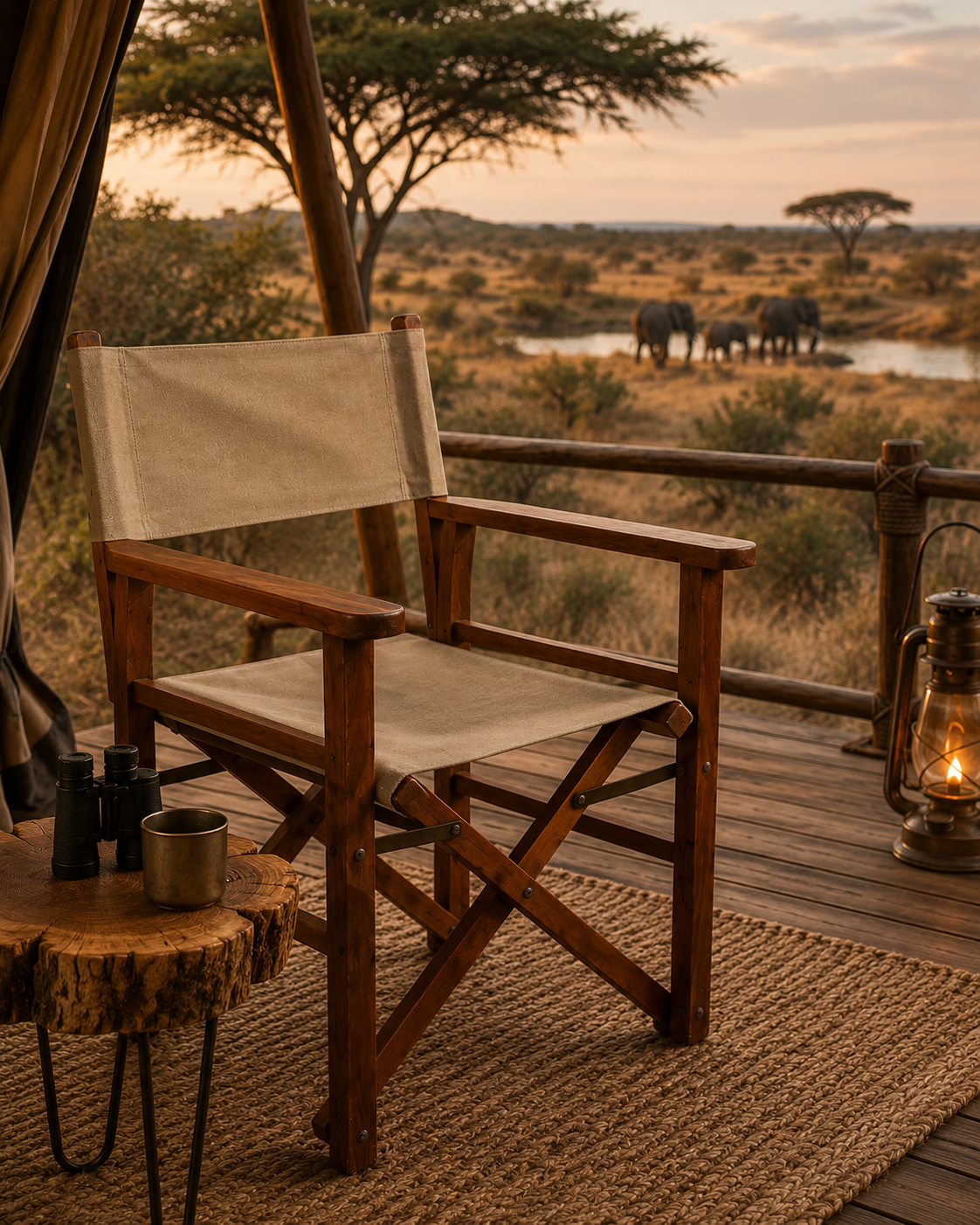 A-faba Director's Chair — handcrafted African furniture by Mt sinai in Kenya