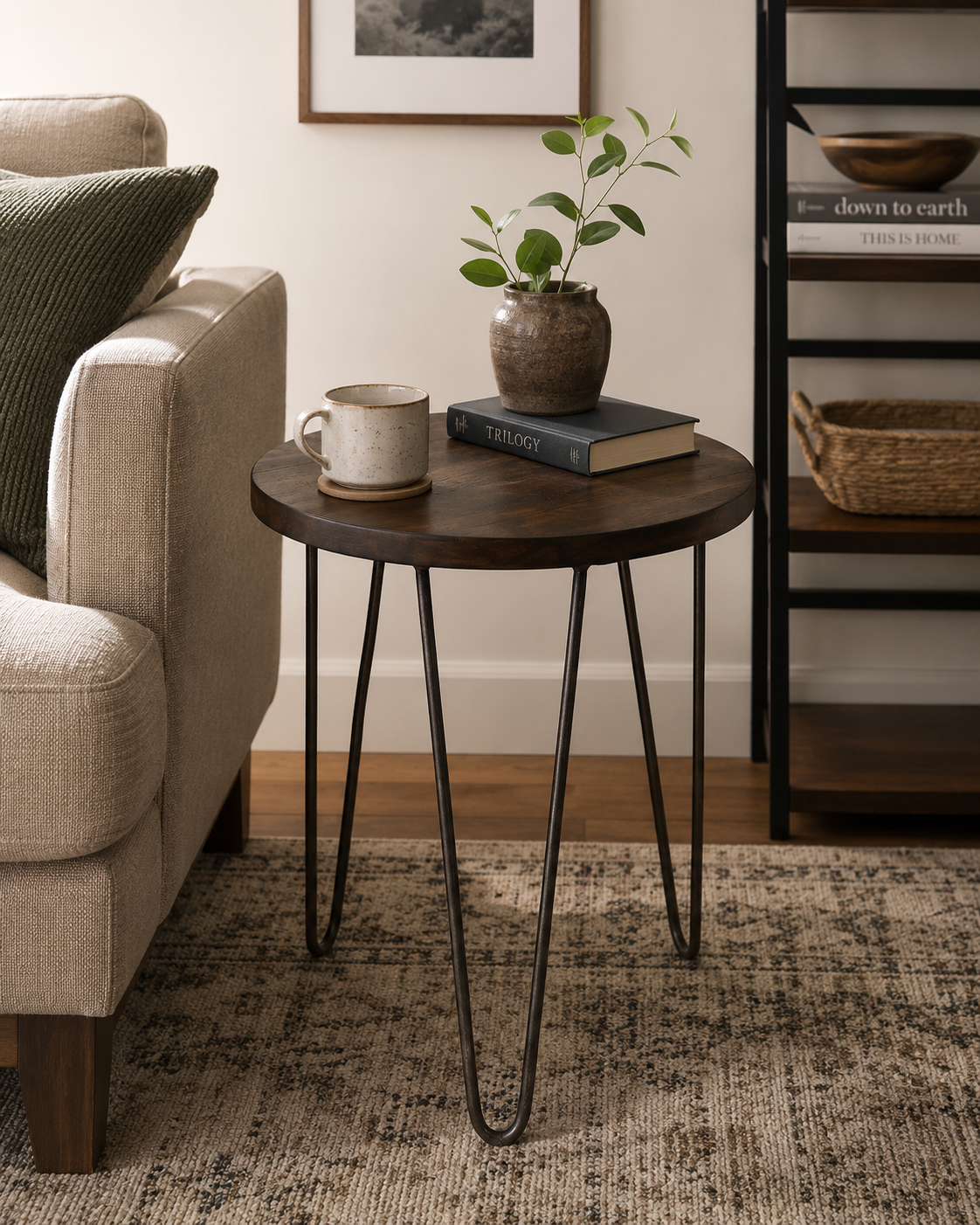 Oaida Shujaa Side Table — handcrafted African furniture by Neim furniture  in Kenya