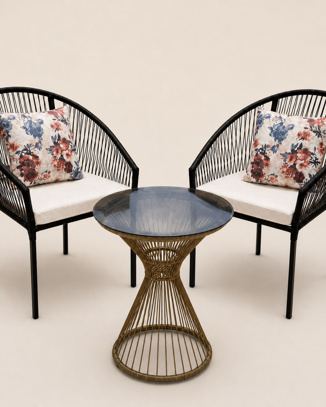Saba Lounge Set, Kusi Edition — handcrafted African outdoor by Cate furniture  in Kenya (view 3)