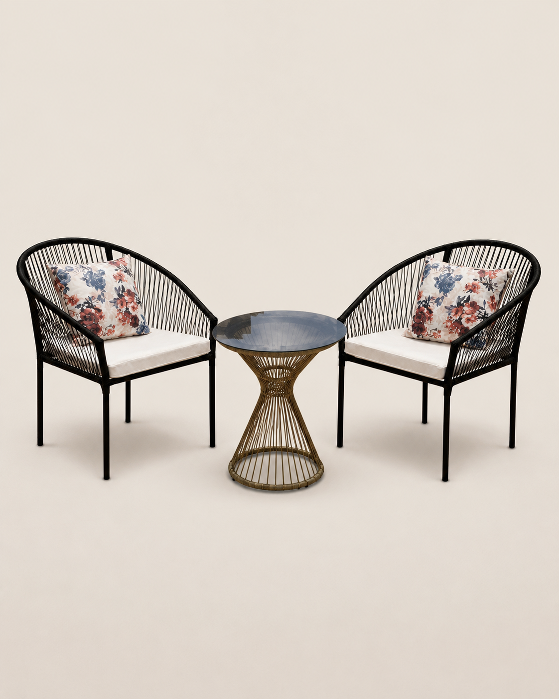 Saba Lounge Set, Kusi Edition — handcrafted African outdoor by Cate furniture  in Kenya (view 2)