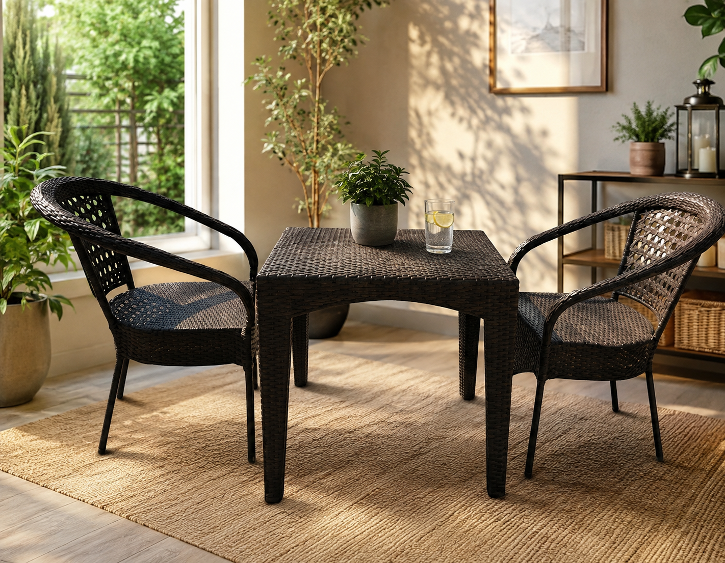Beba Al Fresco Dining Set — handcrafted African outdoor by WinStar rattan  in Kenya