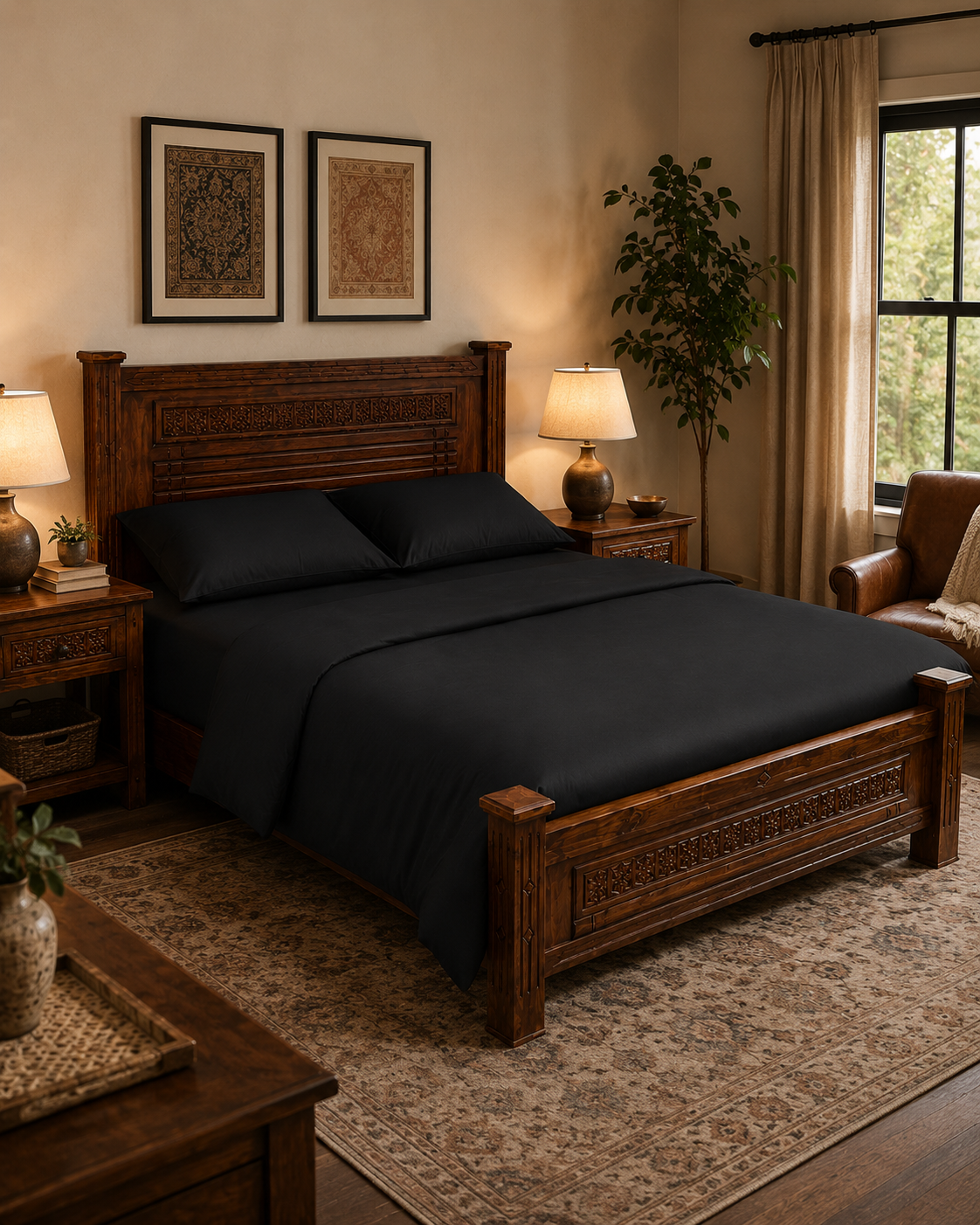 6 by 6 Kilifi Bedframe — handcrafted African furniture by Mwenge furniture  in Kenya