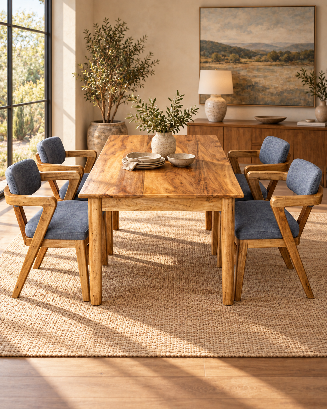 Ofune Mahogany Dining Table — handcrafted African furniture by Philo Furniture centre  in Kenya