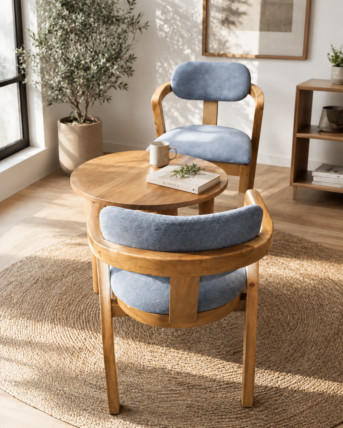 Beda Bistro Set — handcrafted African outdoor by Philo Furniture centre  in Kenya
