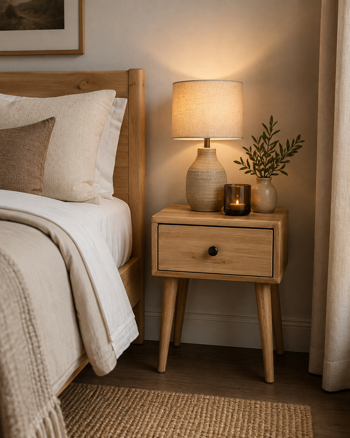 Bedside Cabinet Nunda — handcrafted African furniture by Charliesfabke  in Kenya