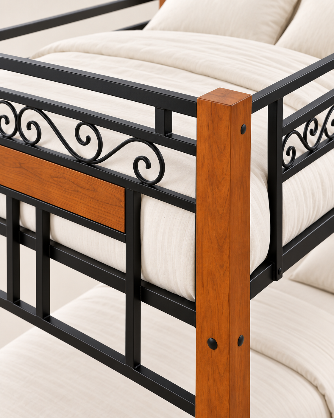 Sidi Bunk Bed — handcrafted African furniture by Kaimosi metals in Kenya (view 4)
