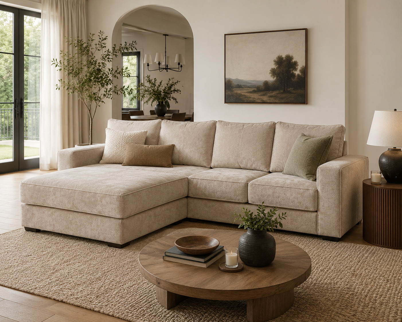 Edasi Chaise Sectional — handcrafted African furniture by Philo Furniture centre  in Kenya