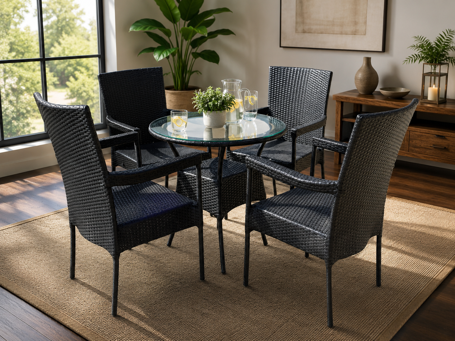 Fuata Rattan Outdoor Dining Set — handcrafted African outdoor by WinStar rattan  in Kenya