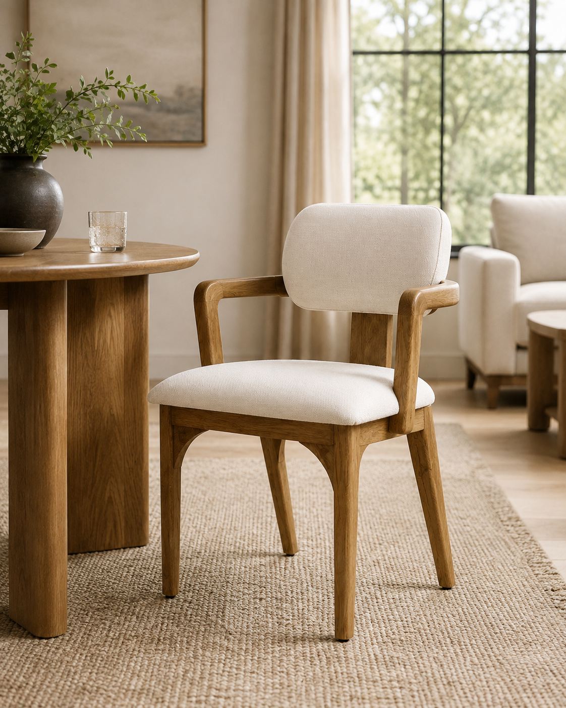 Fonoka Armchair — handcrafted African furniture by Jipange wood and metal works  in Kenya