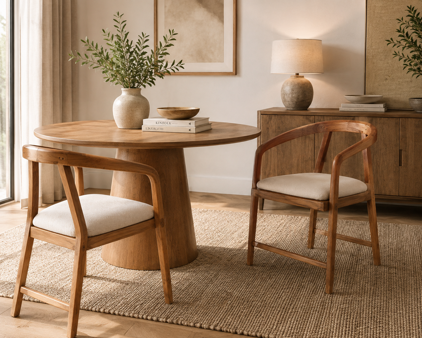 Kilele Wooden Bar Chair — handcrafted African furniture by Andmorecode in Kenya