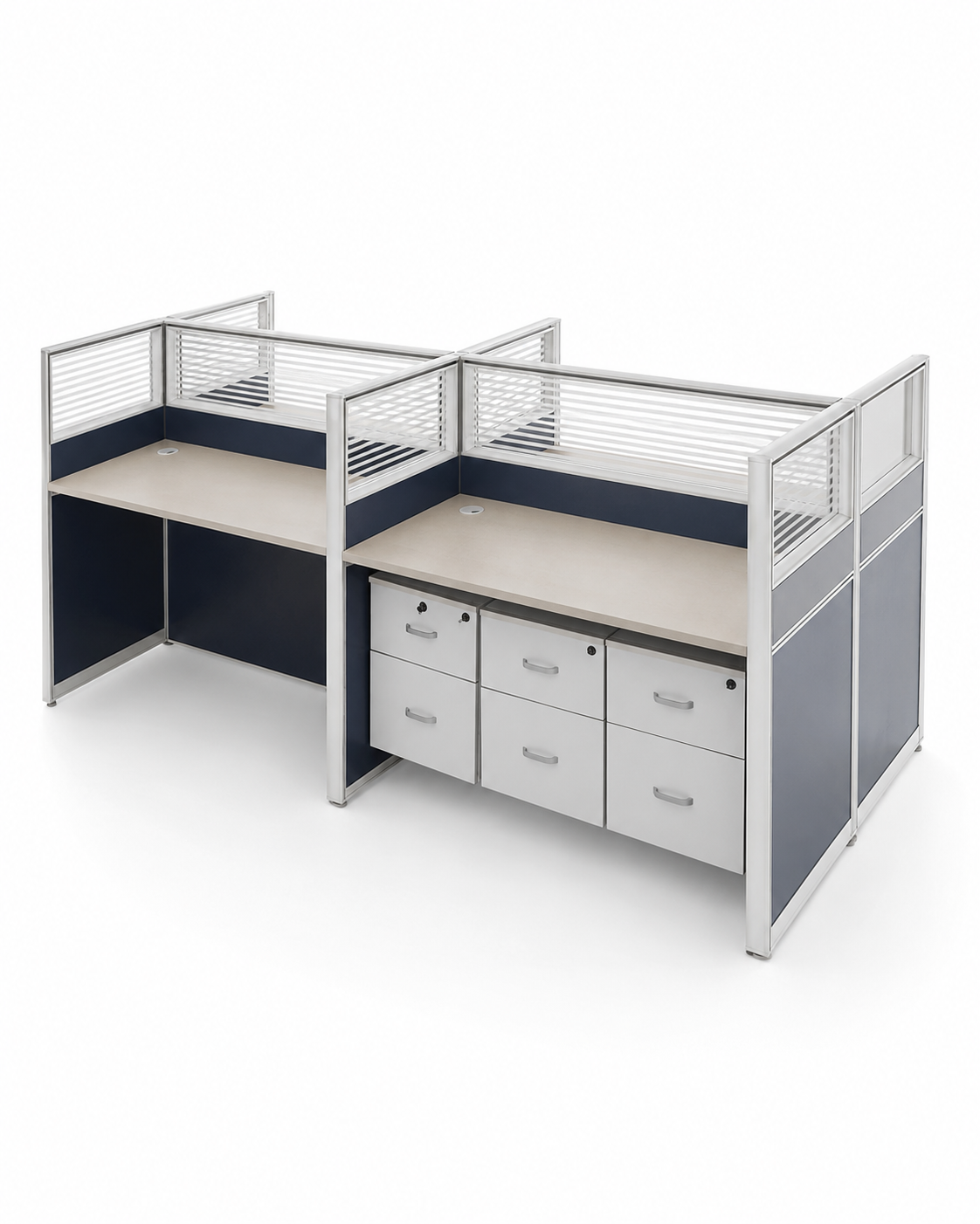 Athi Dual Workstation Desk — handcrafted African furniture by Archyz office furniture  in Kenya