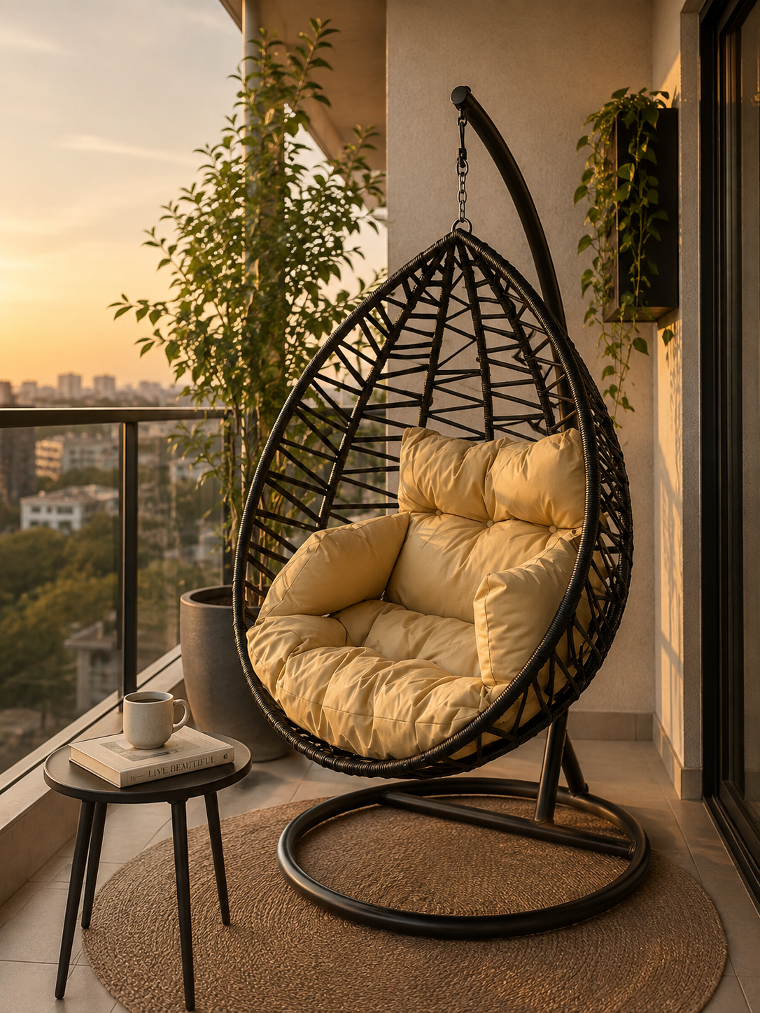 Chewa Rope Hammock Swing — handcrafted African outdoor by Mt sinai in Kenya