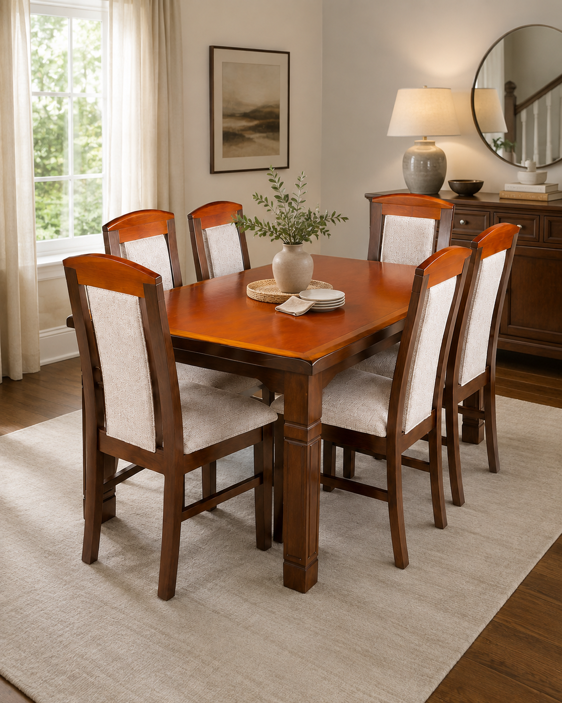 Naba Dining Set — handcrafted African furniture by Click  in Kenya