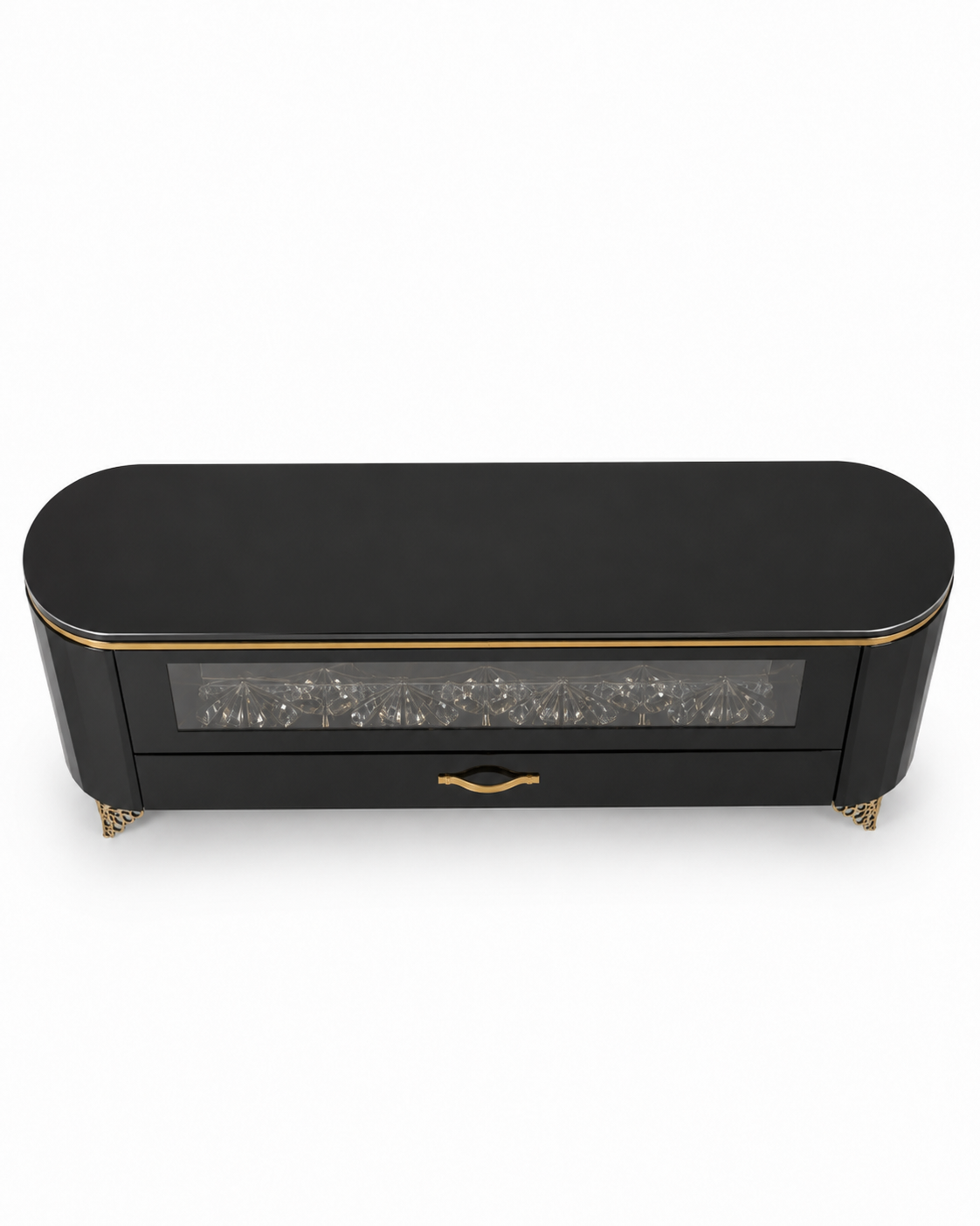 Lighting Tv Cabinet Obsidian Glow Console — handcrafted African furniture by best furniture in Kenya (view 2)