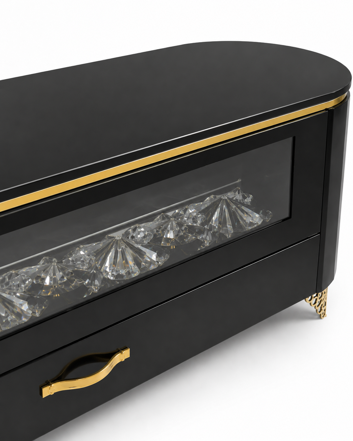 Lighting Tv Cabinet Obsidian Glow Console — handcrafted African furniture by best furniture in Kenya (view 3)