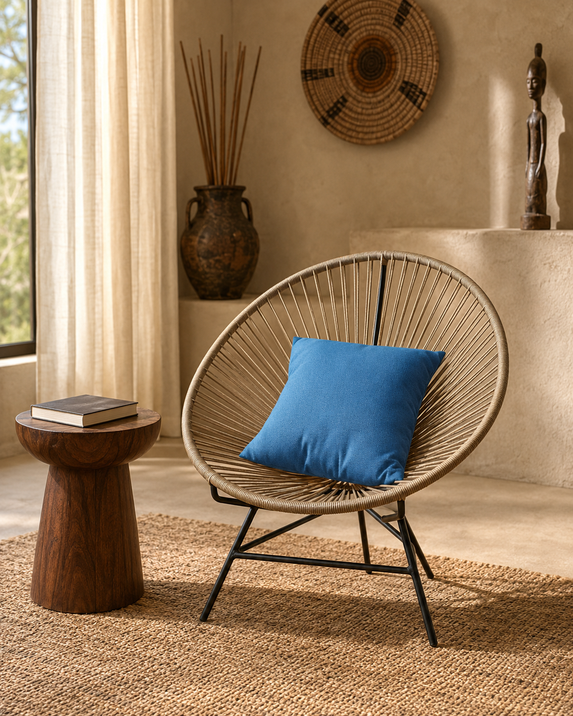 Nneka Lounge Chair — handcrafted African furniture by Miche Miche in Kenya
