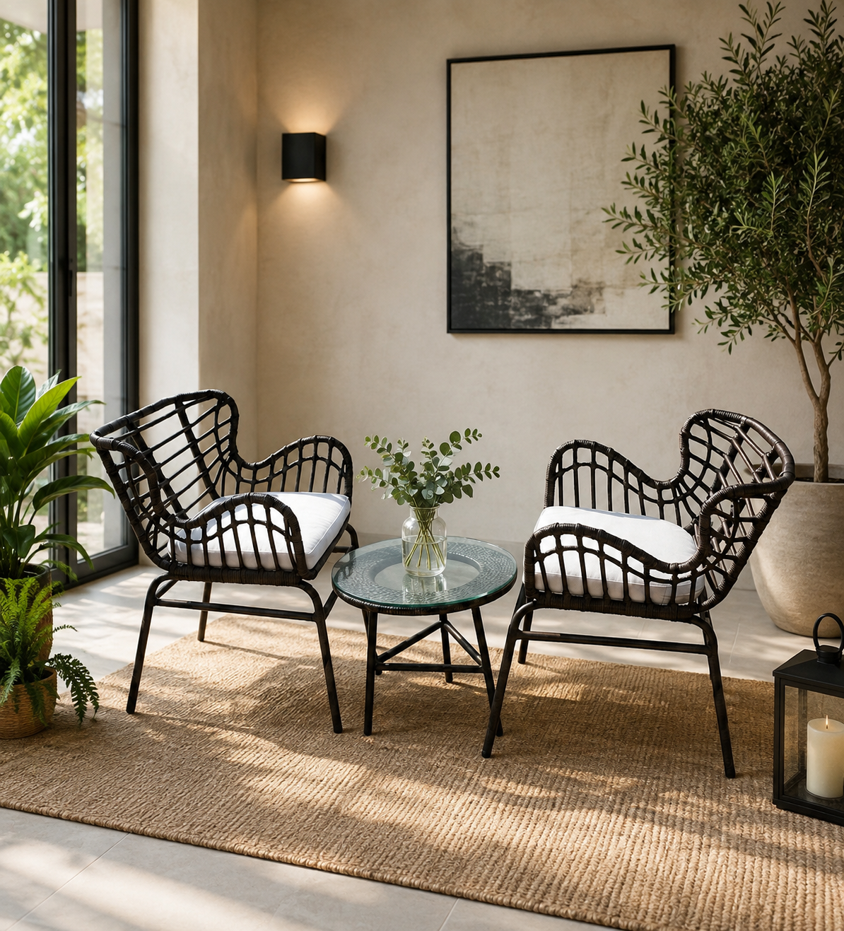 Funzi Outdoor Lounge Set — handcrafted African outdoor by WinStar rattan  in Kenya