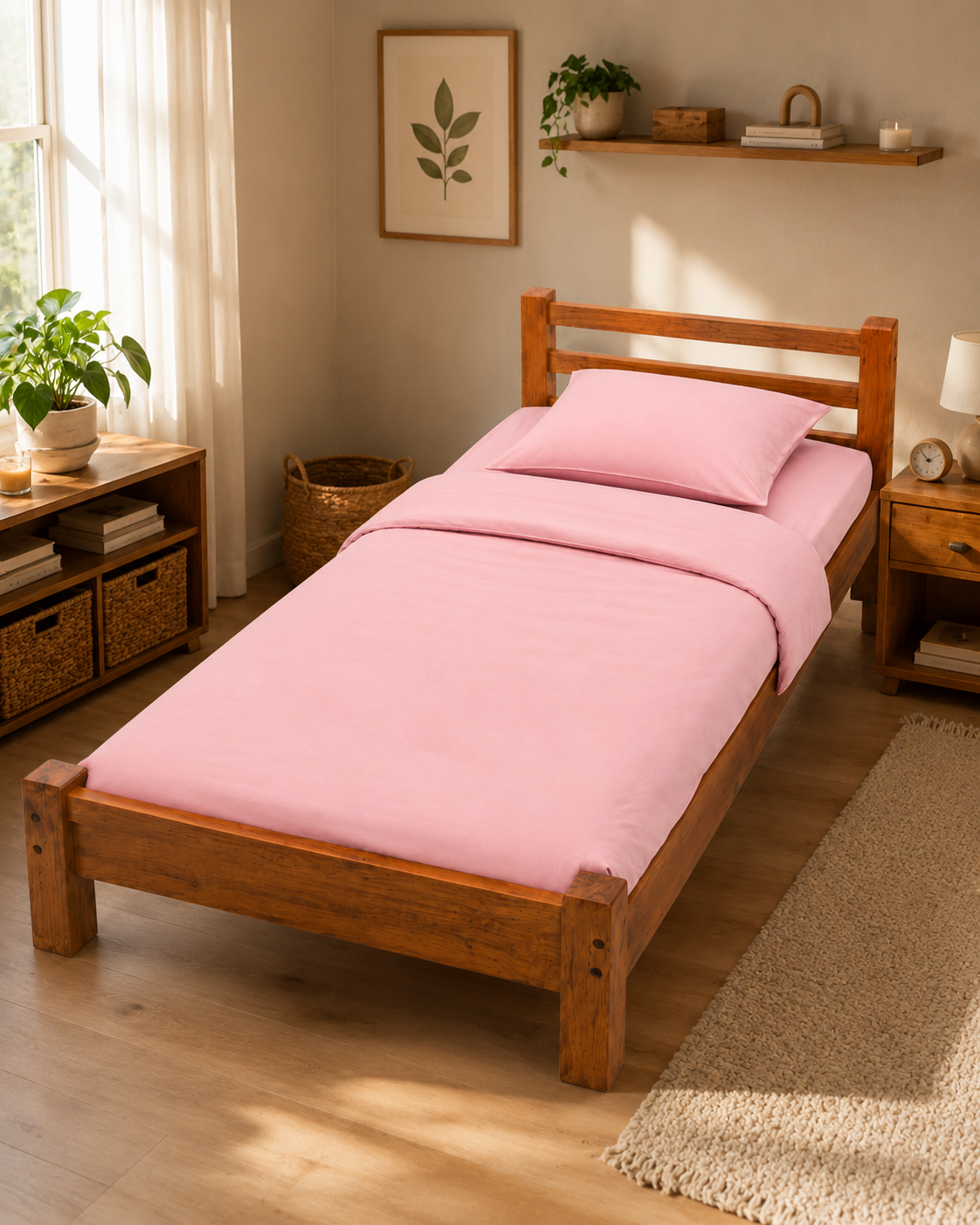 6 by 6 Sungura Bed Frame — handcrafted African furniture by Mwenge furniture  in Kenya (view 2)